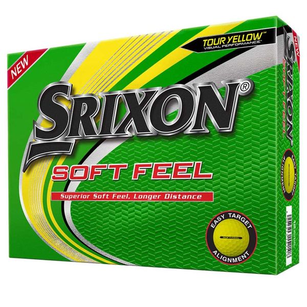 Srixon 2021 Soft Feel Golf Ball-Yellow-Dozen 10299488